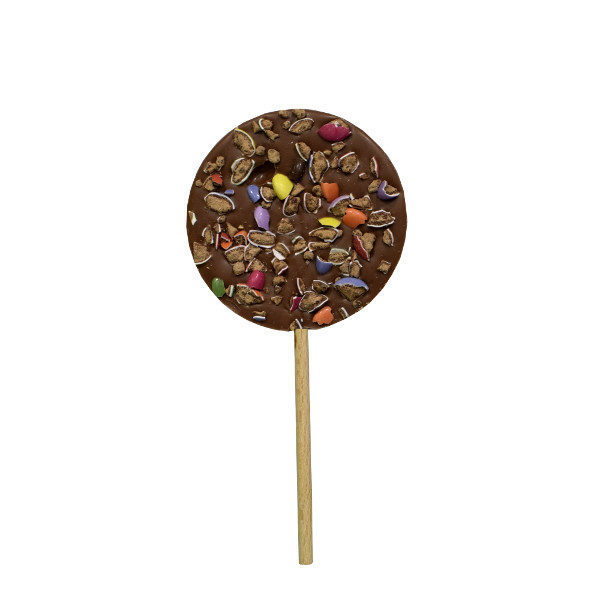CBC064 SUCETTE RONDE CHOCOLAT LAIT SMARTIES