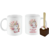 Mug Licorne cuillère chocolat lait mini guimauves