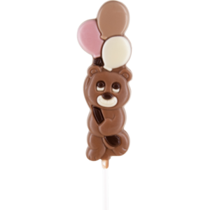 Sucette en chocolat au lait ourson